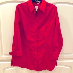 Chico’s No Iron Shirt Sz 2 (12-14)